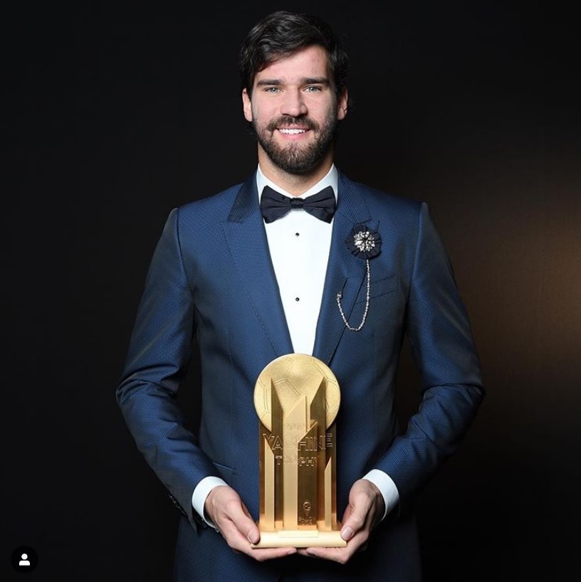 阿利松獲得2019年雅辛獎。（圖／IG@alissonbecker） 