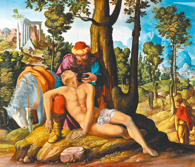 圖3. Master of the Good Samaritan, The Good Samaritan, 1537; oil on panel, 74.7 × 86 cm; Rijksmuseum