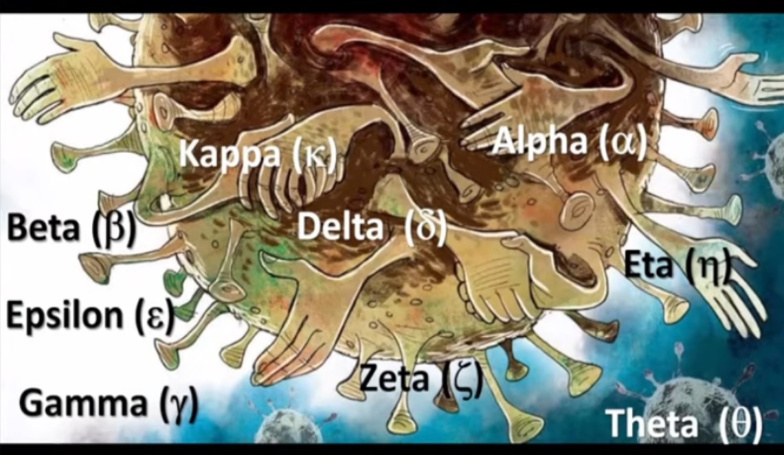 各種變種病毒興起(直播截圖)