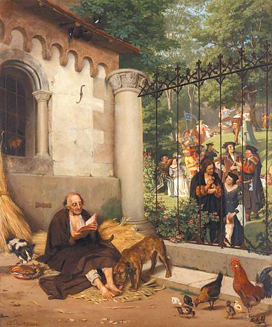 圖6. Franz Karl Eduard von Gebhardt (1838 – 1925), Lazarus and the Rich Man, 1865; oil on canvas, 88.9 x 75.5 cm; The Crocker Art Museum