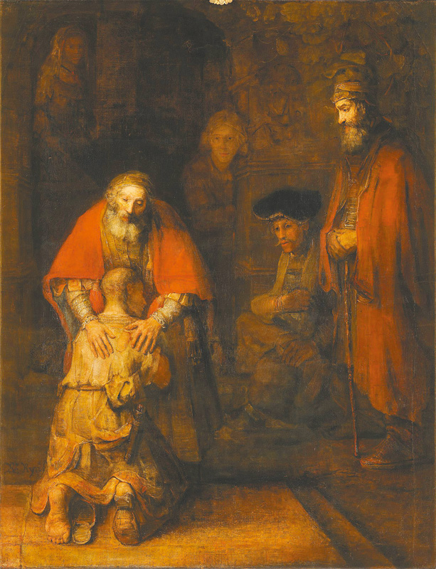 圖7. Rembrandt Harmensz van Rijn(1606-1669), Return of the Prodigal Son, 1668; oil on canvas, 262x205 cm; The State Hermitage Museum, Saint Petersburg (Russia) 