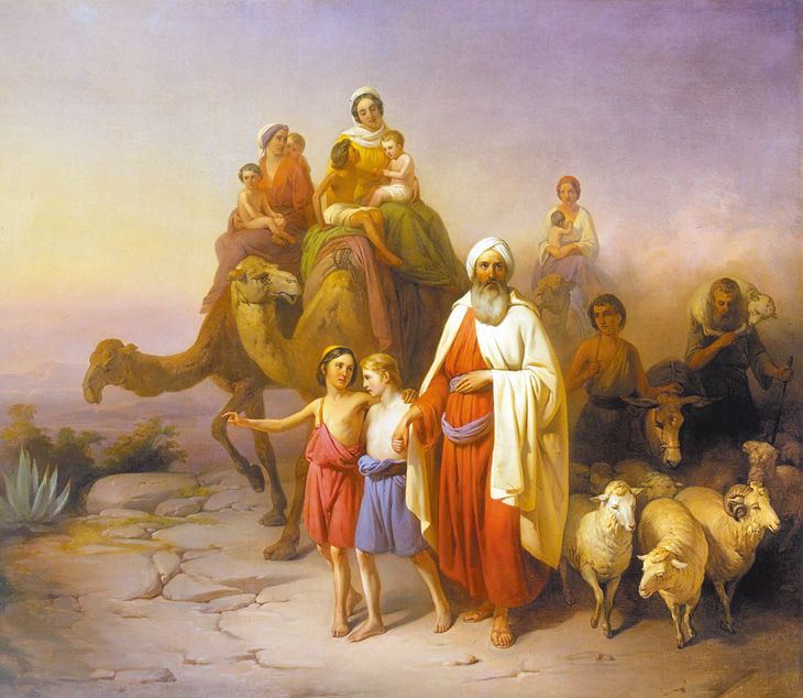 “Abraham's Journey from Ur to Canaan ”, by József Molnár , 1850
