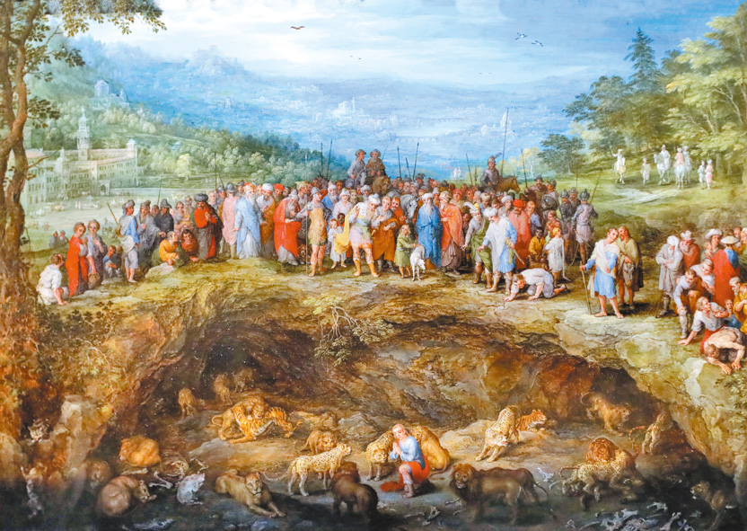 "Daniel in the Lions' Den (Milan)", by Jan Brueghel il Vecchio,1610
