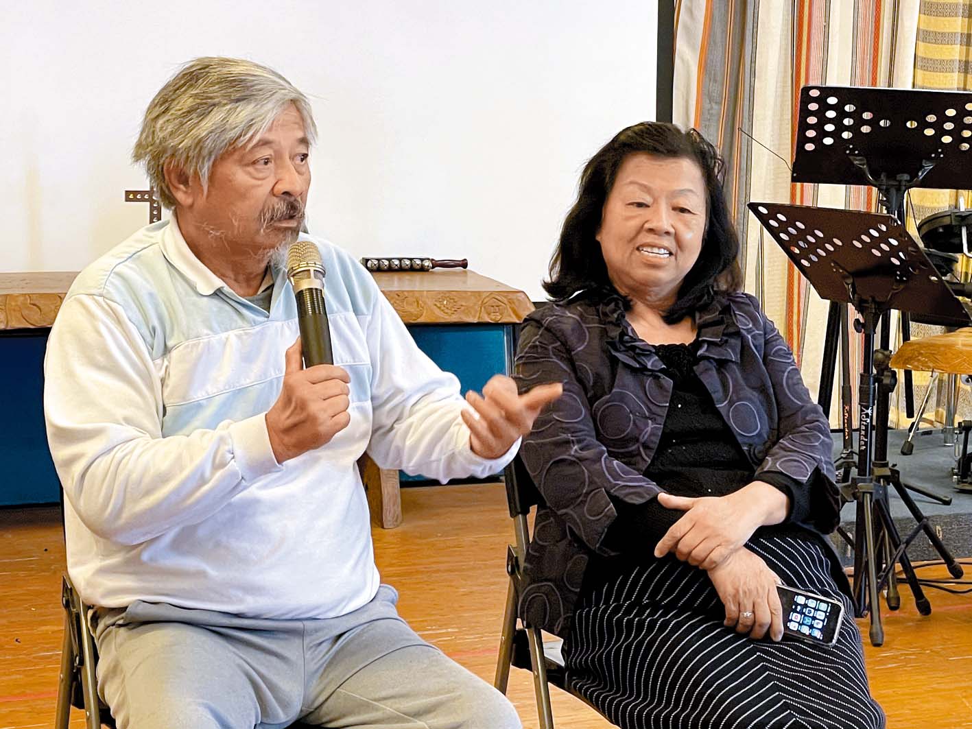 白光勝牧師和李麗雪牧師。（圖／李容珍攝影）