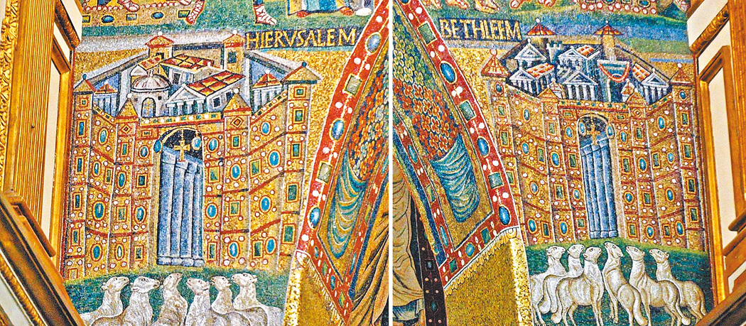 圖3. Santa Maria Maggiore; Apse mosaics (detail), 432-40; Rome, Italy