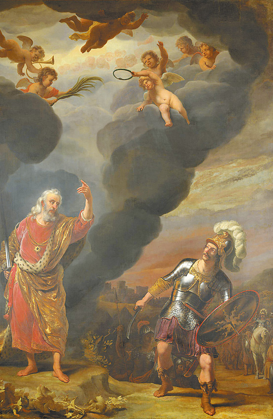 "The Captain of the Lord's Army Appears to Joshua", by Ferdinand Bol ,1662