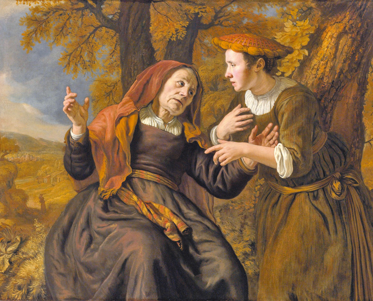 “Ruth swearing her allegiance to Naomi” , by Jan Victors, 1653
