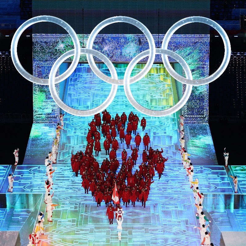 可依冬奧會的不同賽事，例如參賽運動員、參賽國家／地區來建立禱告事項。圖中為加拿大代表隊。（圖／Twitter@Olympics）