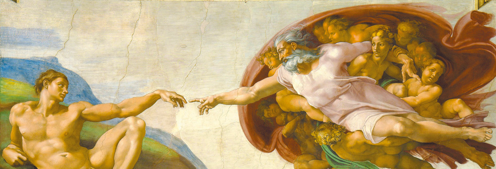 "The Creation of Adam" (detail), by Michelangelo, ca.1511