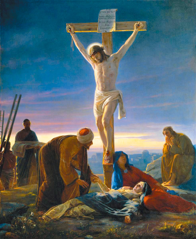 Christ on the Cross, by Carl Heinrich Bloch，1870