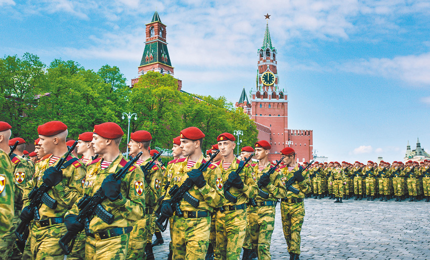 莫斯科紅場閱兵儀式。