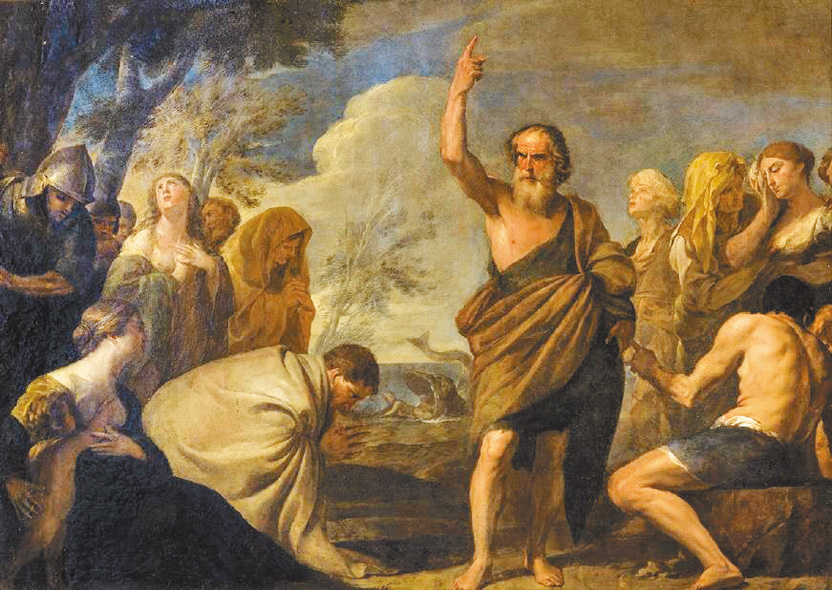 "Jonah preaching to the people of Nineveh"，by Andrea Vaccaro