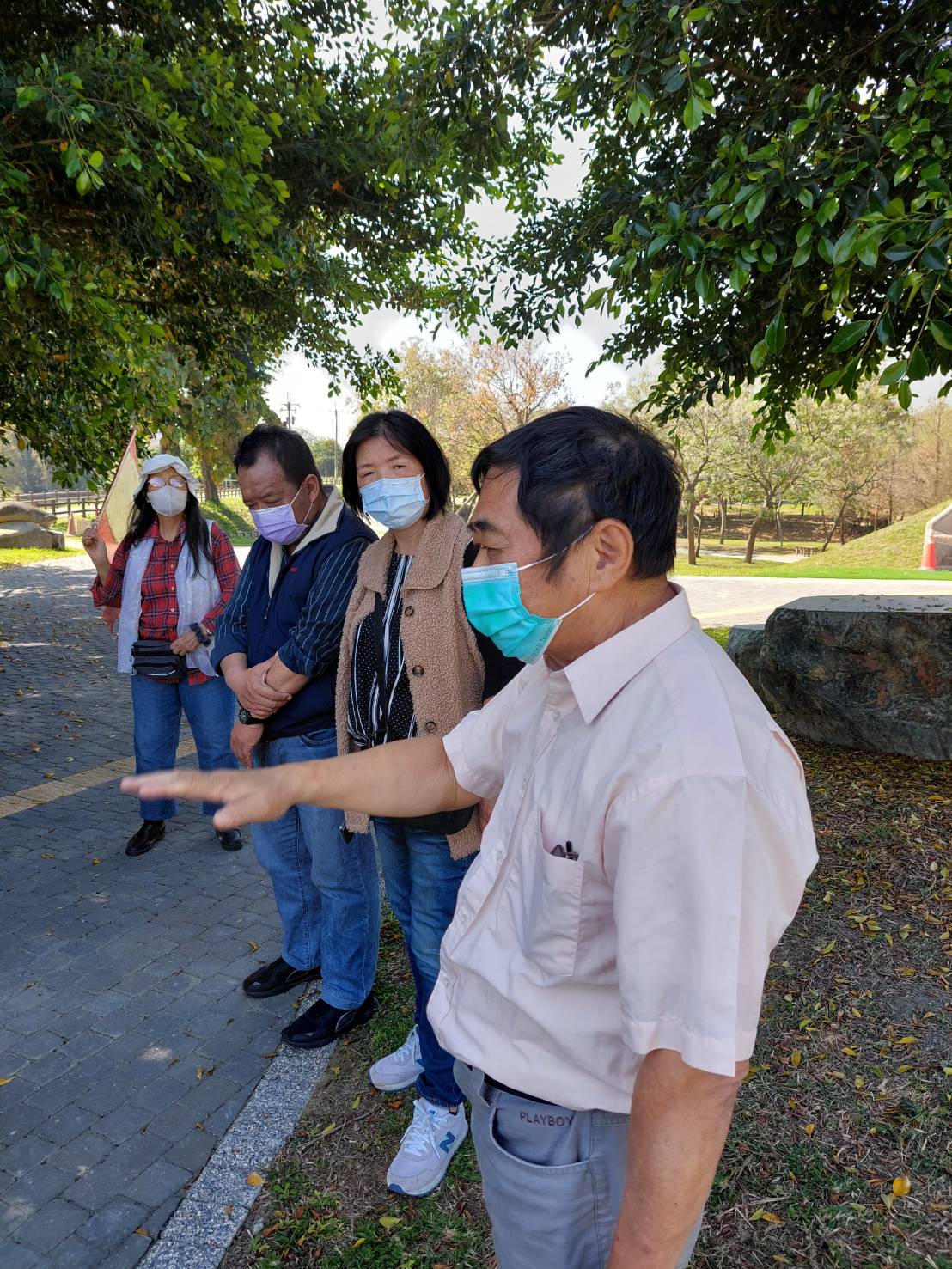 斗南他里霧埤水源公園，原民與漢人和睦共用水源！象徵和平共享。(圖／雲林福音使命團提供)