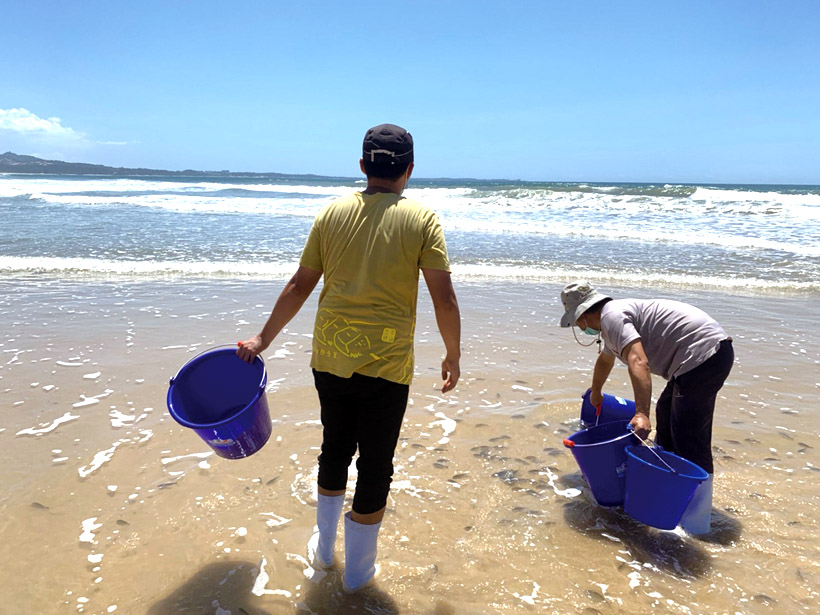 金門魚苗放流活動。（圖／金門縣水產試驗所）