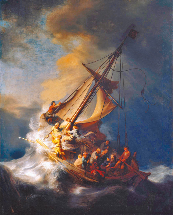 圖5. Rembrandt, Storm on the Sea of Galilee; 1633; oil on canvas; Isabella Stewart Gardner Museum, Boston