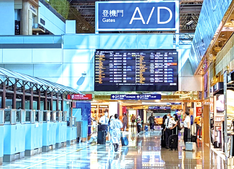 台灣國門邊境逐漸打開，防疫上迎來考驗。（桃園國際機場公司提供）