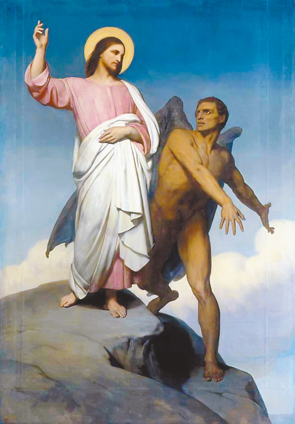 "The Temptation of Christ" , by Ary Scheffer, 1854