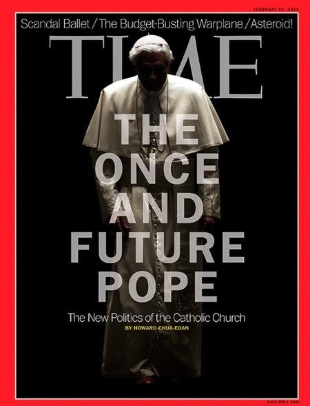 本篤十六世曾為時代雜誌封面人物。（圖／Time Magazine）