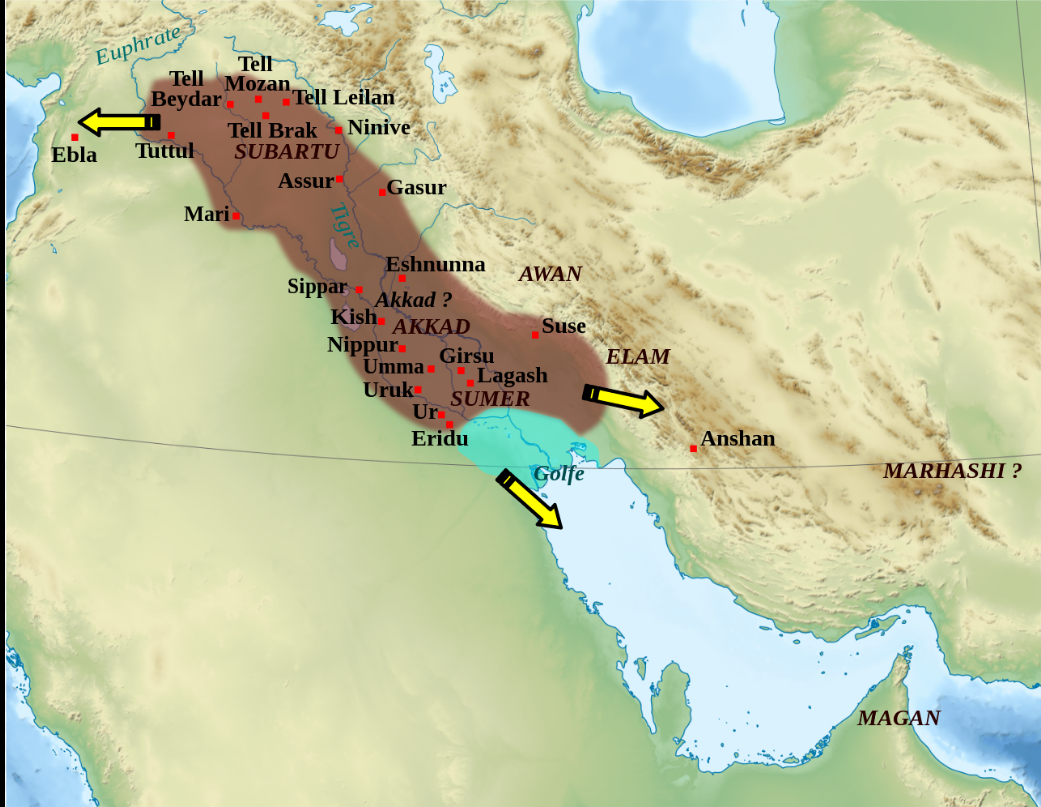 阿卡德王國。（圖／Wikipedia