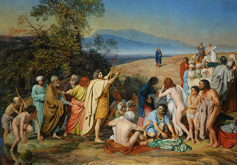 "The Appearance of Christ before the people", by A.Ivanov, 1837-1857