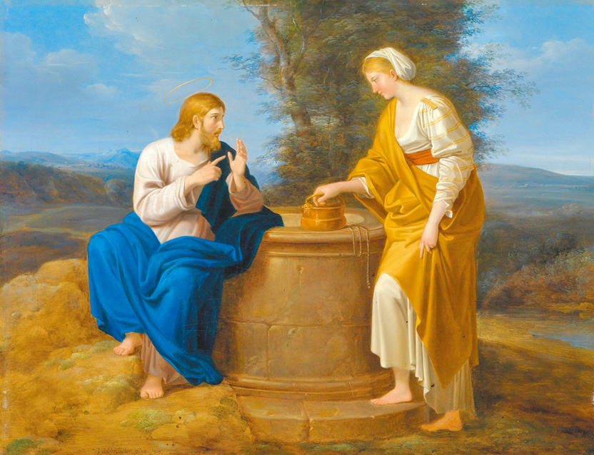 〈基督與撒馬利亞婦人〉， 華德米勒，1818