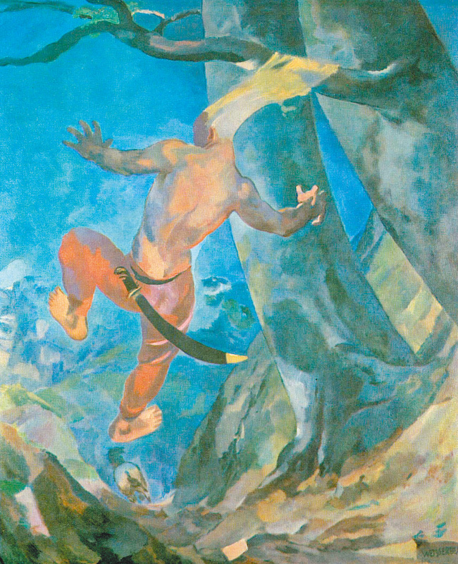 〈押沙龍〉，阿爾伯特‧威斯葛柏（Albert Weisgerber）繪製。