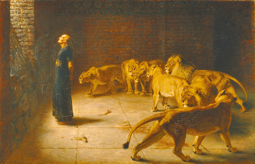 "Daniel's Answer to the King", by Briton Rivière, 1890 