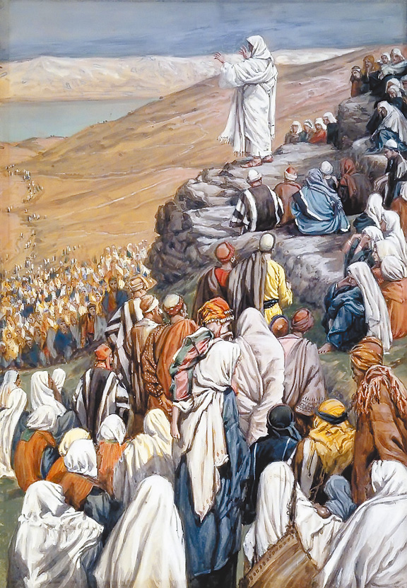 "The Sermon of the Beatitudes", by James Tissot 