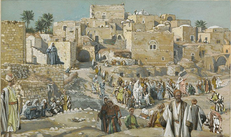 "He Went Through the Villages on the Way to Jerusalem", by James Tissot
