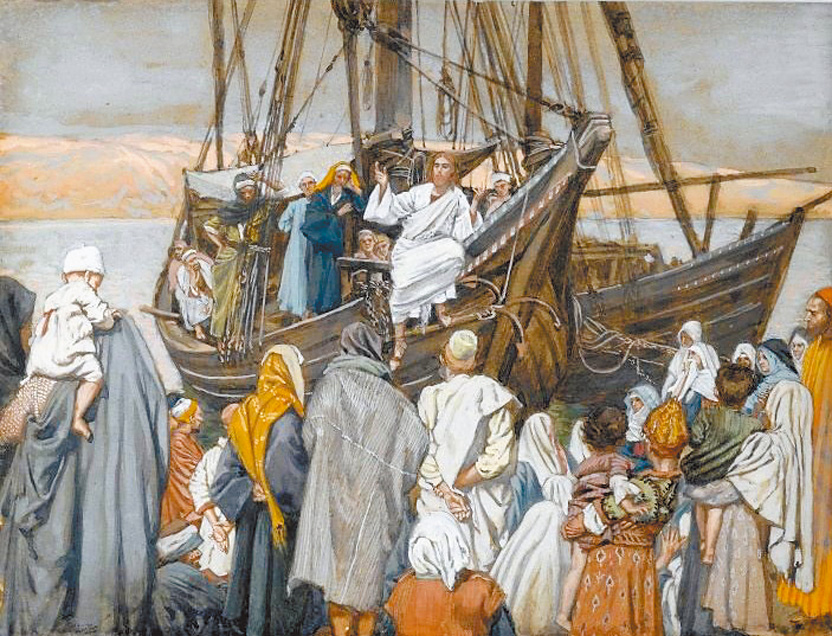 "Jesus Preaches in a Ship", by James Tissot
