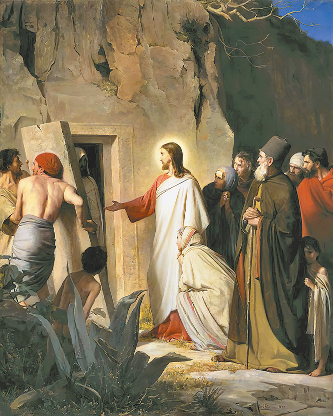"The Raising of Lazarus" (Detail), by Carl Bloch
