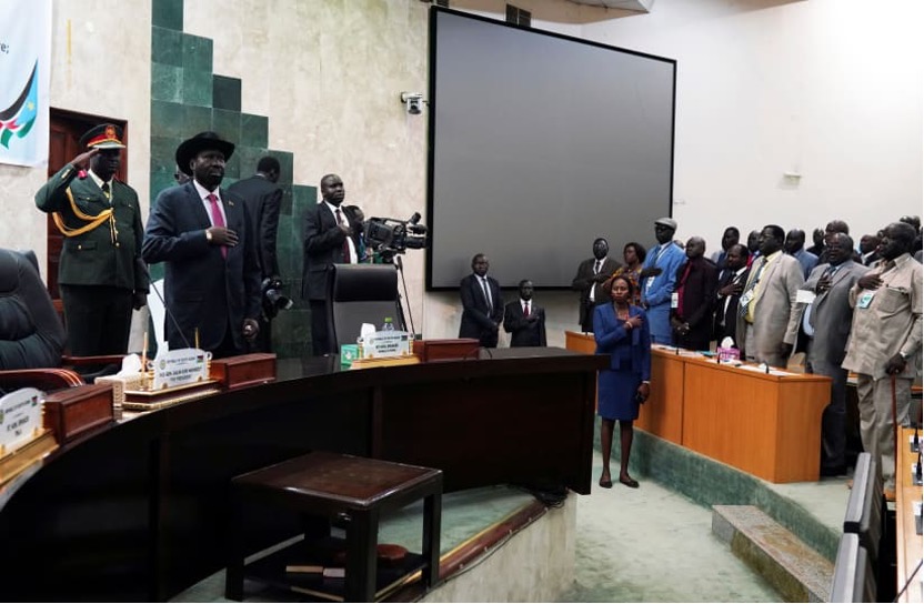 南蘇丹議員開會時的照片。（照片來源：REUTERS/Andreea Campeanu）