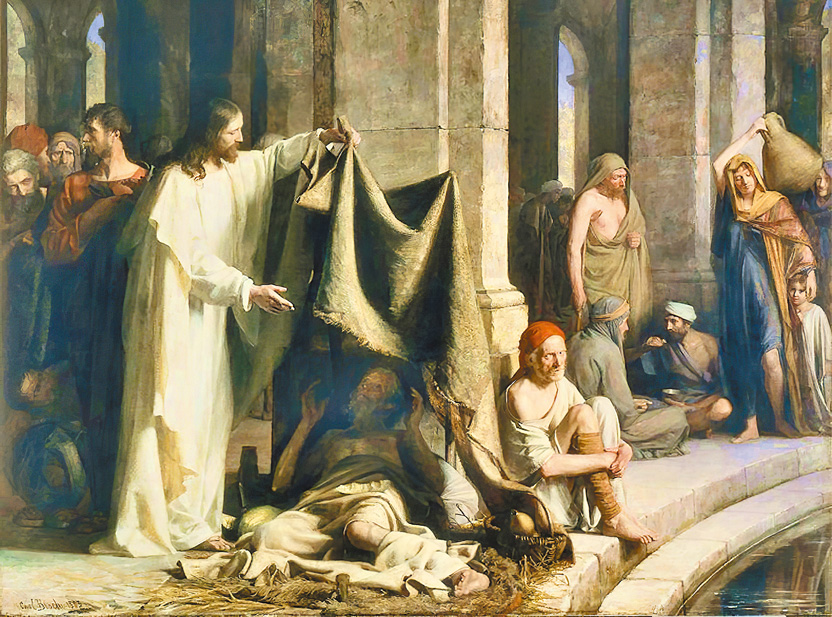 "Christ Healing at the Pool of Bethesda", by Carl Bloch