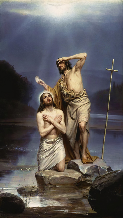 "The Baptism of Christ", by Carl Bloch