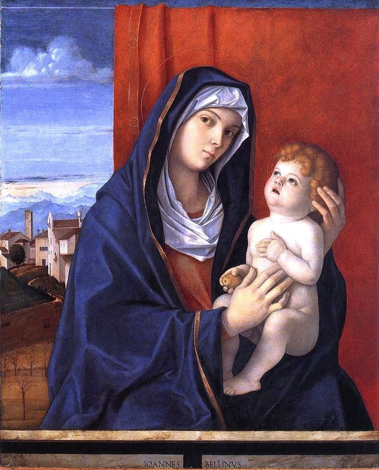 Madona and Child   by Giovanni Bellini, c.1500, Venice. photo credit: wikipedia