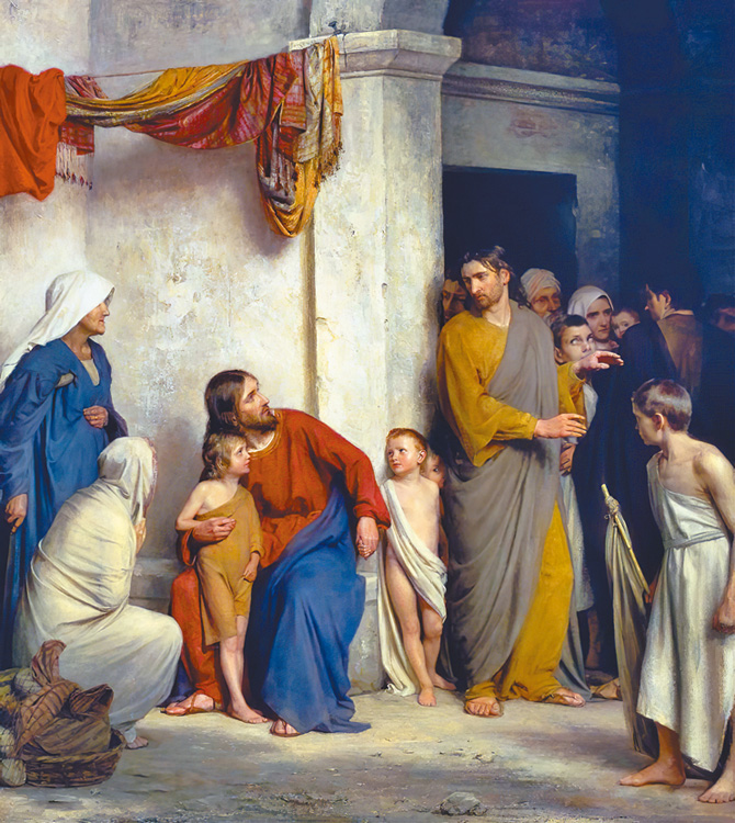 "Christ and the Children", by Carl Bloch
