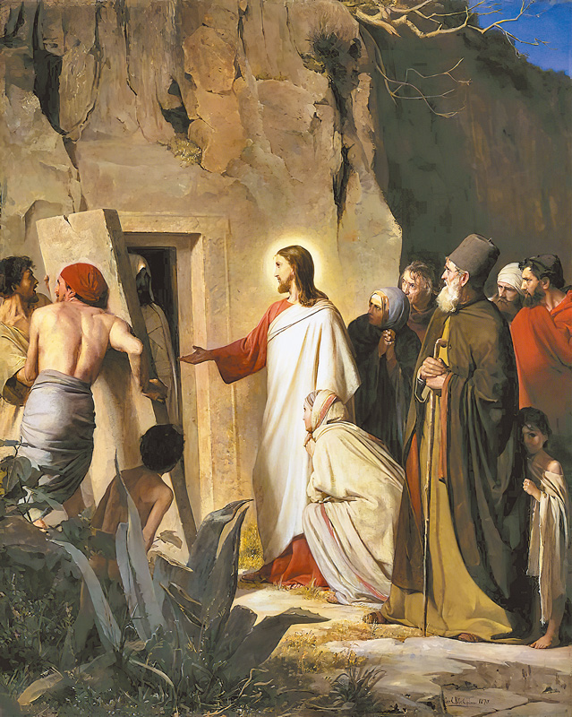 "The Raising of Lazarus", by Carl Bloch