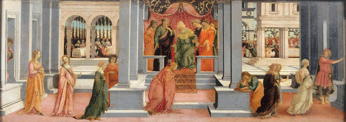 "Esther chosen by Ahasuerus", by Filippino Lippi