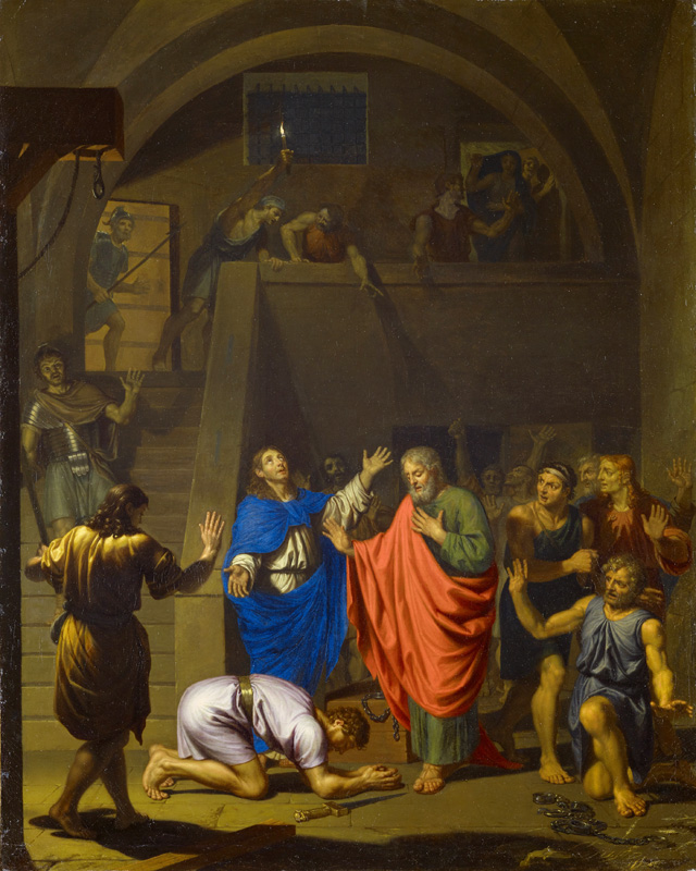 "Paul and Silas leaving the prison in Philippi", by Nicolas de Plattemontagne